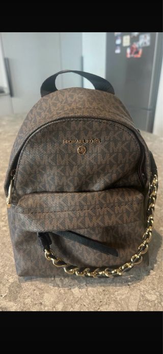 Bolso Michael Kors Marrón y Dorado