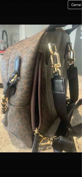 Bolso Michael Kors Marrón y Dorado