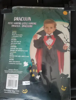 Disfraz Drácula Infantil 3-4 años
