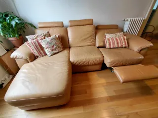 Sofá Natuzzi Piel Chaise Longue Relax