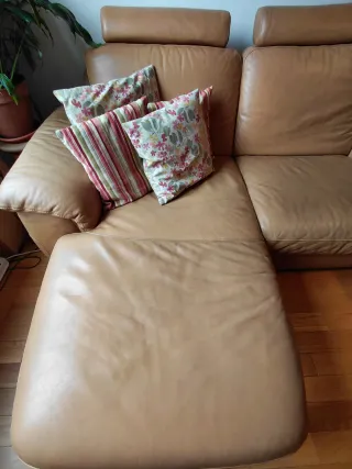 Sofá Natuzzi Piel Chaise Longue Relax