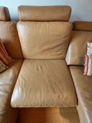 Sofá Natuzzi Piel Chaise Longue Relax