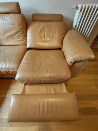 Sofá Natuzzi Piel Chaise Longue Relax