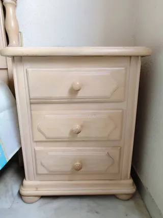 Dormitorio completo madera estilo colonial