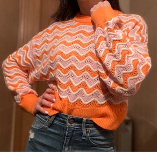 Jersey H&M ondas pastel Talla XS