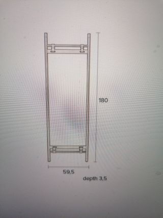 Espejo Westwing Madera y Metal