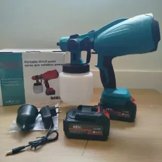 Pistola a spruzzo con 2 batterie 48V