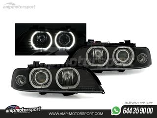 FAROS DELANTEROS OJOS DE ANGEL LED XENON PARA BMW SERIE 5 E39 / BERLINA / TOURING