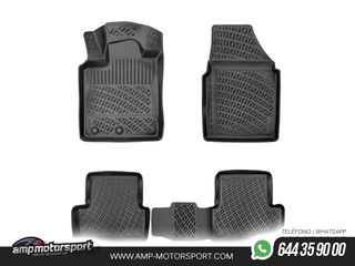 ALFOMBRILLAS DE GOMA RIZLINE PARA NISSAN QASHQAI 2007-2013