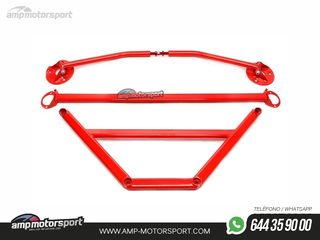 KIT DE TIRANTES DE ACERO ROJOS PARA BMW SERIE 3 E30