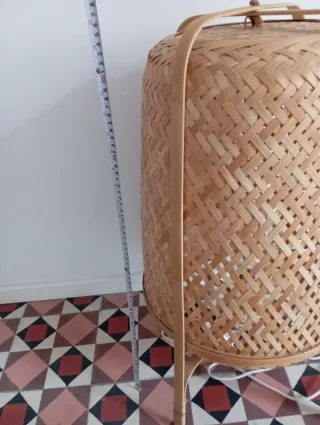 Lámpara bambú Ikea Iluminación tamizada✨ 65 cm