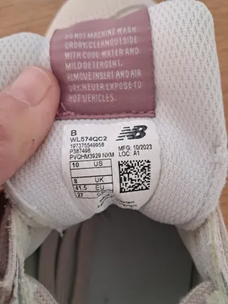 Zapatillas New Balance 574 Beige y Rosa