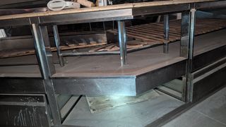 Mostrador Vitrina Esquina Mármol 3,84m