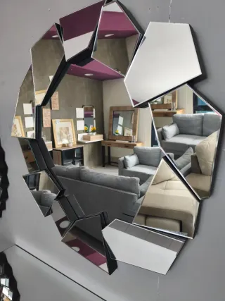 Espejo Decorativo Geométrico