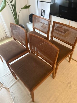 Conjunto 4 Sillas Andreu World Vintage Madera