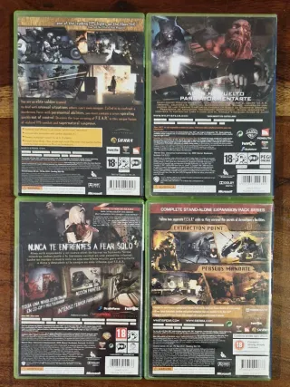 🇪🇦 Lote 4 Juegos Xbox 360 F.E.A.R.