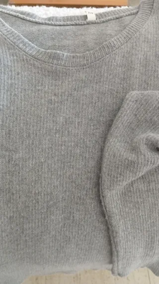 Jersey punto gris talla M