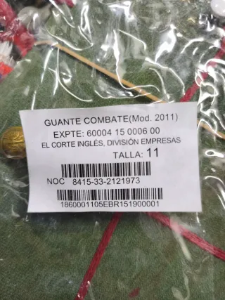 Guantes de combate marrones T-L