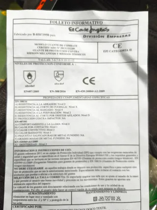 Guantes de combate marrones T-L