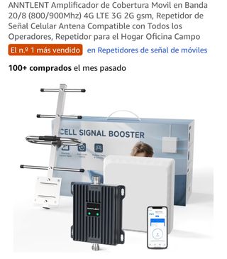 Amplificador Señal ANNTLENT 4G LTE 3G 2G