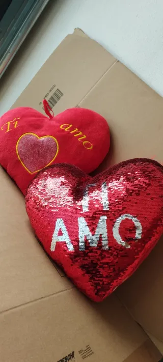 2 Cuori Peluche San Valentino Ti Amo