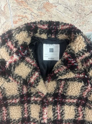 Abrigo pelo cuadros niña El Corte Inglés
