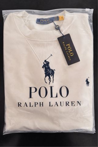 Sudadera Polo Ralph Lauren Blanca •Talla L