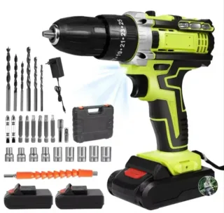 Taladro Atornillador Inalámbrico (2 Baterías)