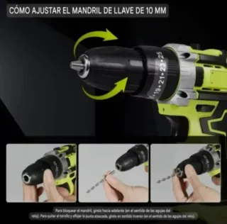 Taladro Atornillador Inalámbrico (2 Baterías)