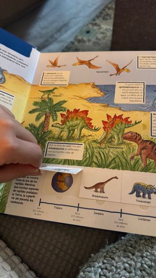 Libro Dinosaurios con solapas