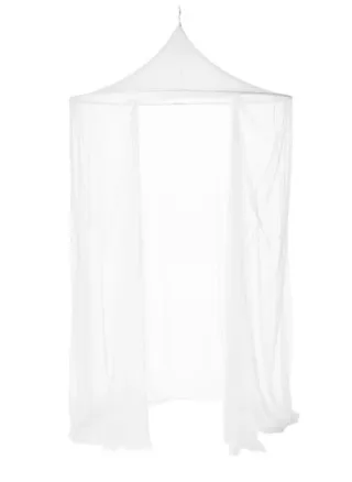 Mosquitera de techo blanca