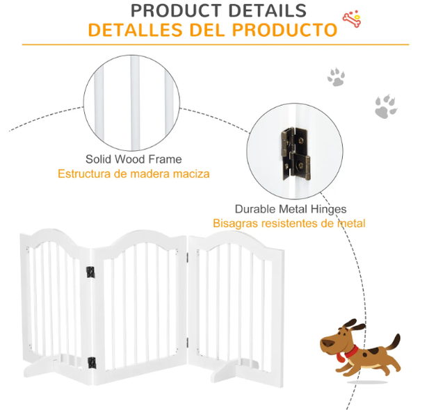 Barrera de Seguridad PawHut para Perros