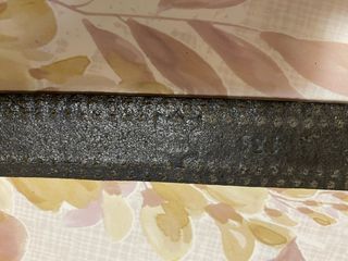 Cintura vintage vera pelle blu