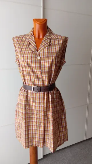 Vestido vintage. Mandil vintage. Delantal.