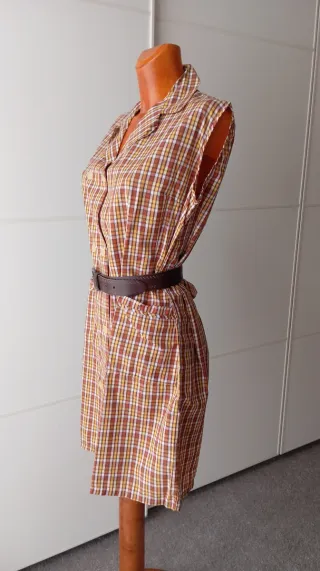 Vestido vintage. Mandil vintage. Delantal.