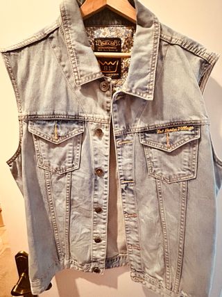 Chaleco Vaquero Hombre Azul