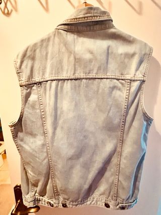 Chaleco Vaquero Hombre Azul