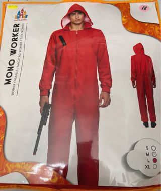Disfraz Mono Rojo Talla L
