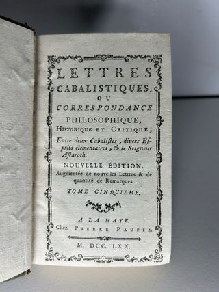 Libri antichi 1770