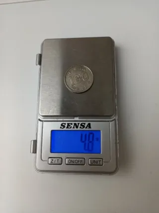 Moneda 100 Yenes Plata 1964