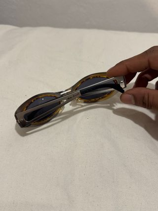 Gafas Y2K Raveras Metálicas Tortoise/Plata