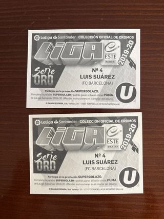 Cromos Serie Oro Liga ESTE 2019/20 Panini