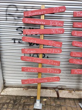 Carteles de flechas decorativos