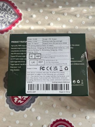 Fototrappola da caccia mimetica