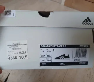 Zapatillas Adidas Grand Court Base 2 Talla 45