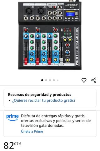 Mixer audio portatile Depusheng HT4