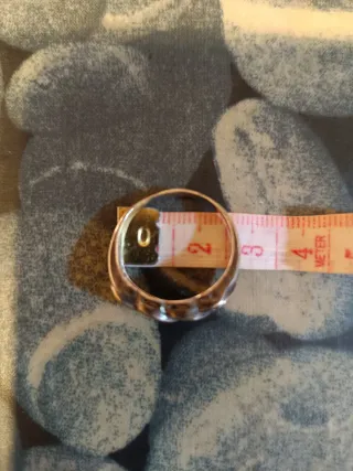 Anillo plateado trenzado