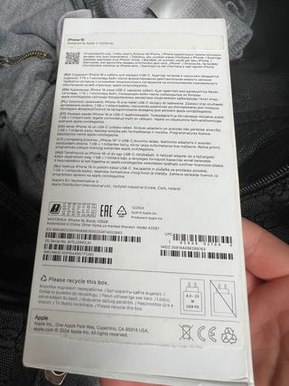 iPhone 16 Negro 128 GB