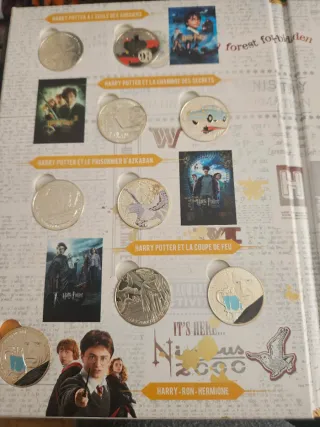 Album Monedas 10€ Plata Francia Harry Potter
