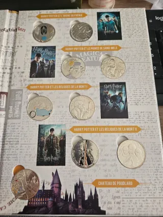Album Monedas 10€ Plata Francia Harry Potter